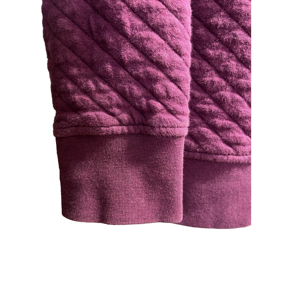 Patagonia Women’s Organic Cotton Quilted Snap Sweatshirt Purple 38” Chest XS - Picture 4 of 4